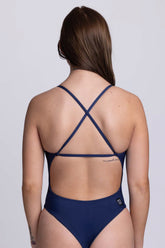 Gabby Fixed-Back Onesie - Navy